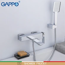 GAPPO Bathtub Faucet wall mounted bathroom Shower Faucets Bath mixer waterfall bathtub Taps Bathroom brass torneira bathtub faucets wall mounted antique shower faucets for the bath solid brass bathroom shower crane without slid bar mixer tap