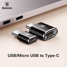 

BASEUS Micro USB Female to Type C Male OTG Adapter Converter Mini USB-C Data Adapter Converter for Samsung S8 Oneplus 5t