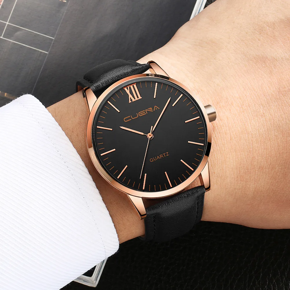 

Men's Watches Luxury Brand Watches Men's Quartz Clock Man Army Military Leather Wrist Watch relogio masculino