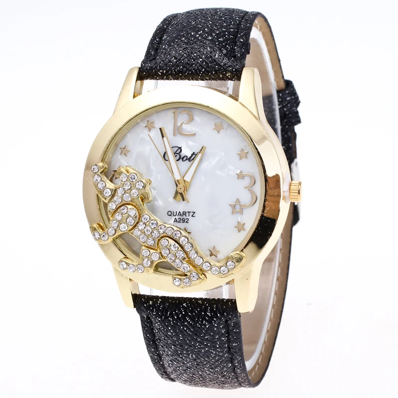 

Fashion Wrist watches for Women Girl Student Quartz Clock PU Leather Strap Watches Women Blue Pink Coffee