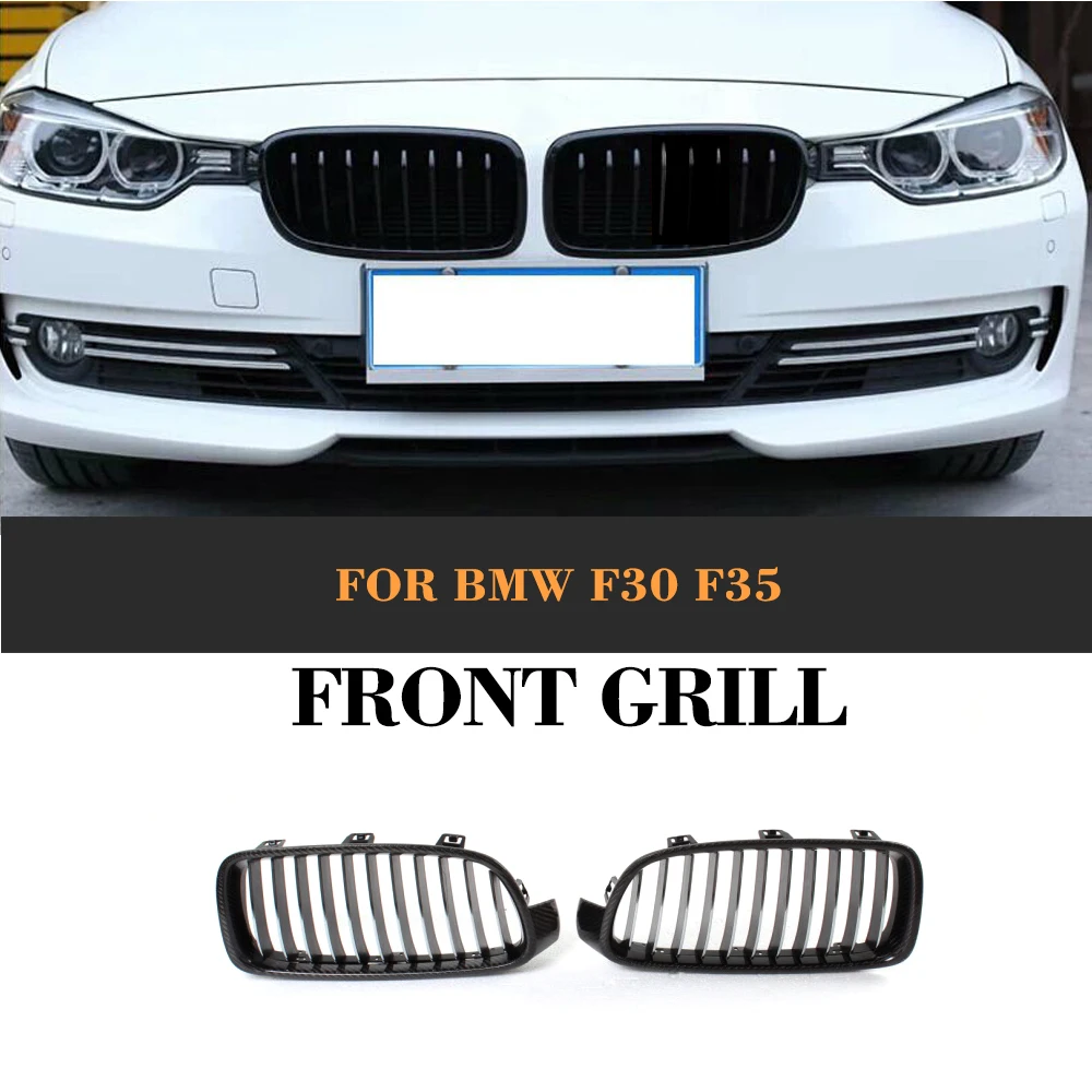 3 Series Carbon Front Bumper Racing Grill Grills for BMW F30 F31
