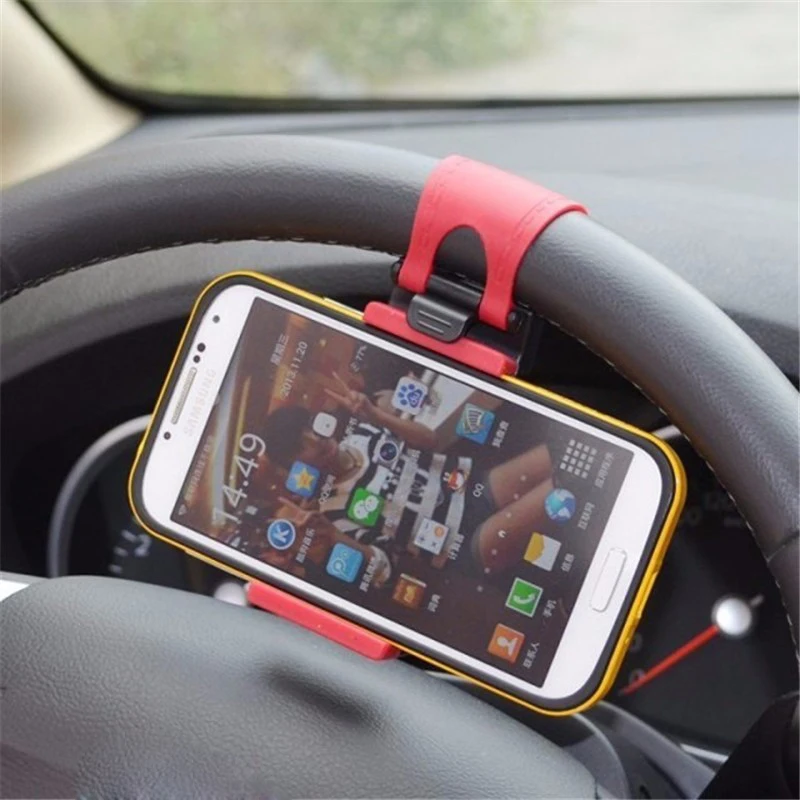 

Car Phone Holder Steering Wheel Clip Mount Holder For Kia Rio K2 K3 Ceed Sportage 3 sorento cerato armrest picanto soul optima