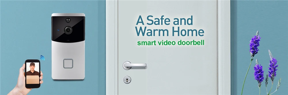 CUSAM Wireless Intercom Video Doorbell Wifi Smart 720P HD Camera Door Phone Bell Two Way Audio Night Vision Motion Sensor wireless video intercom system