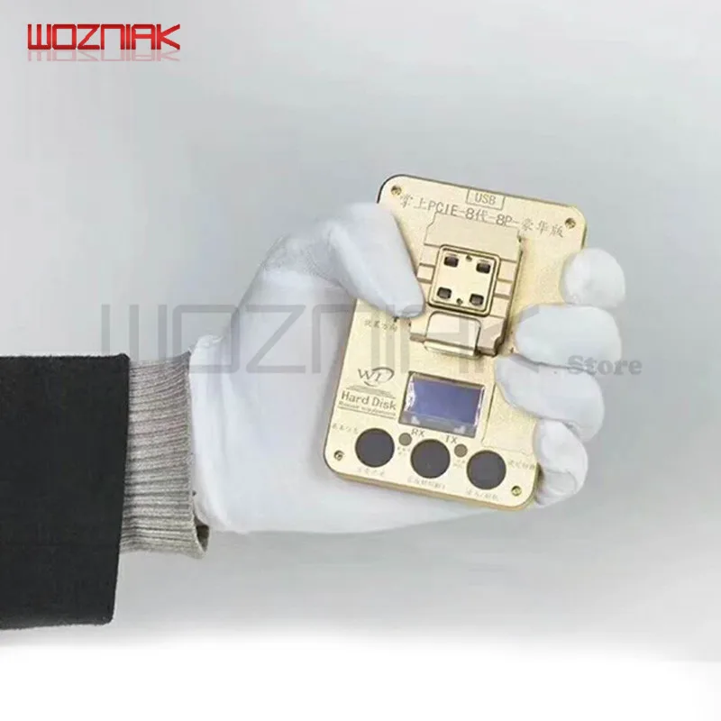  Programador Wozniak WL PCIE NAND para iPhone x 8g 8p 7P 7 6SP ios11 HDD Número de serie y herramien