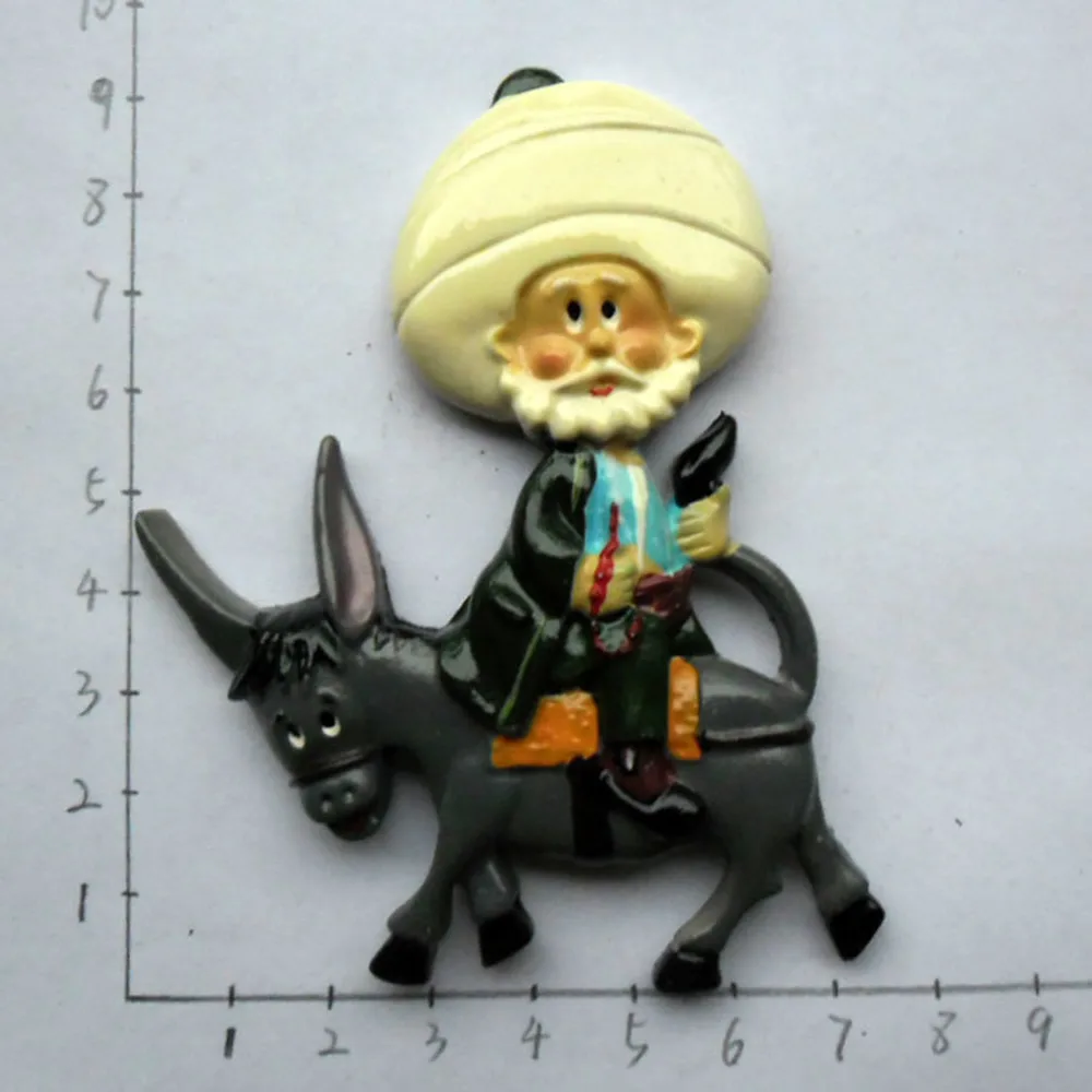 

Hot Sale Cyprus Tourism Souvenir Fridge Old Donkey Magnetic Stickers Horse Fridge Magnets