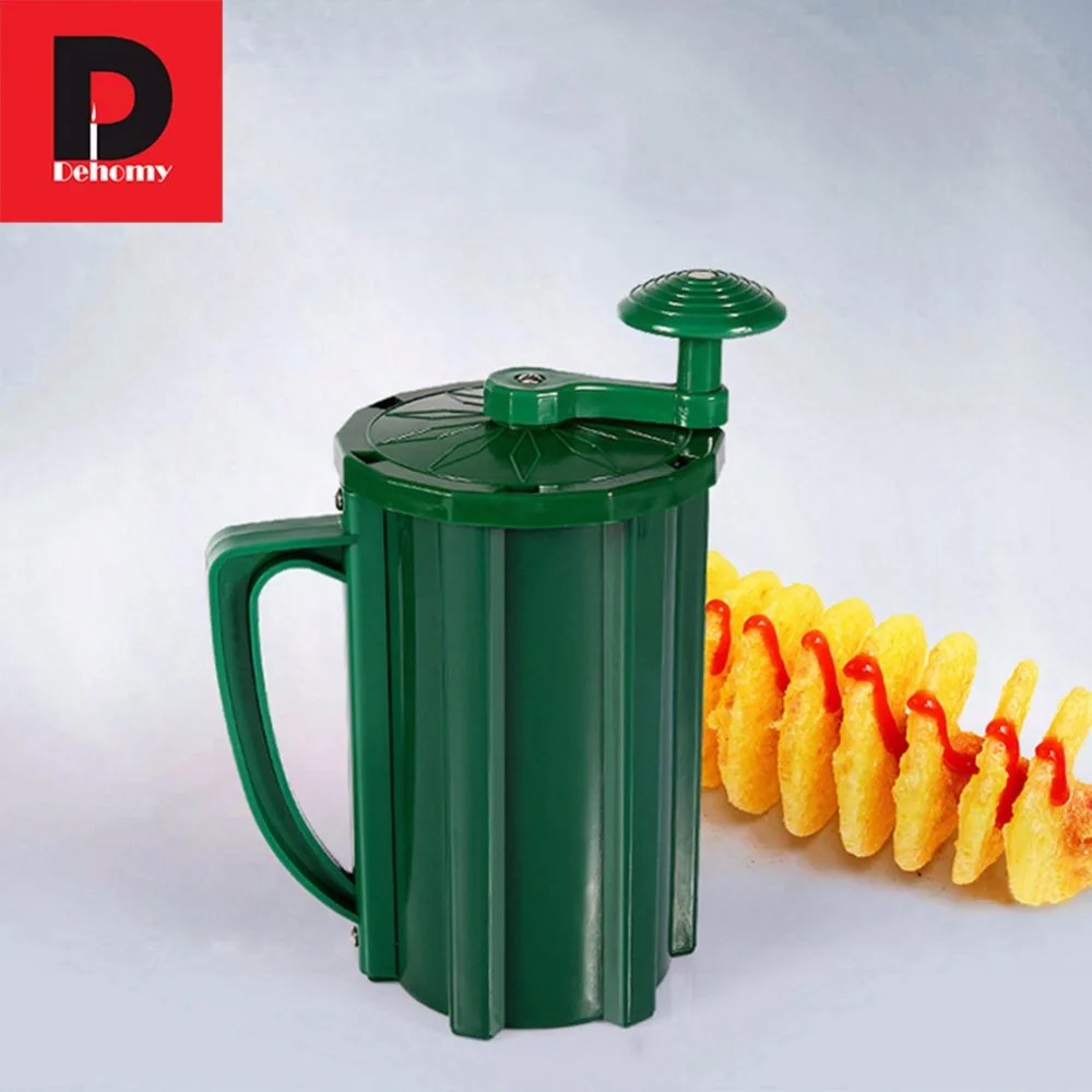 Dehomy Manual Spiral Potato Cutters Rotate Potato Slicer DIY Twisted