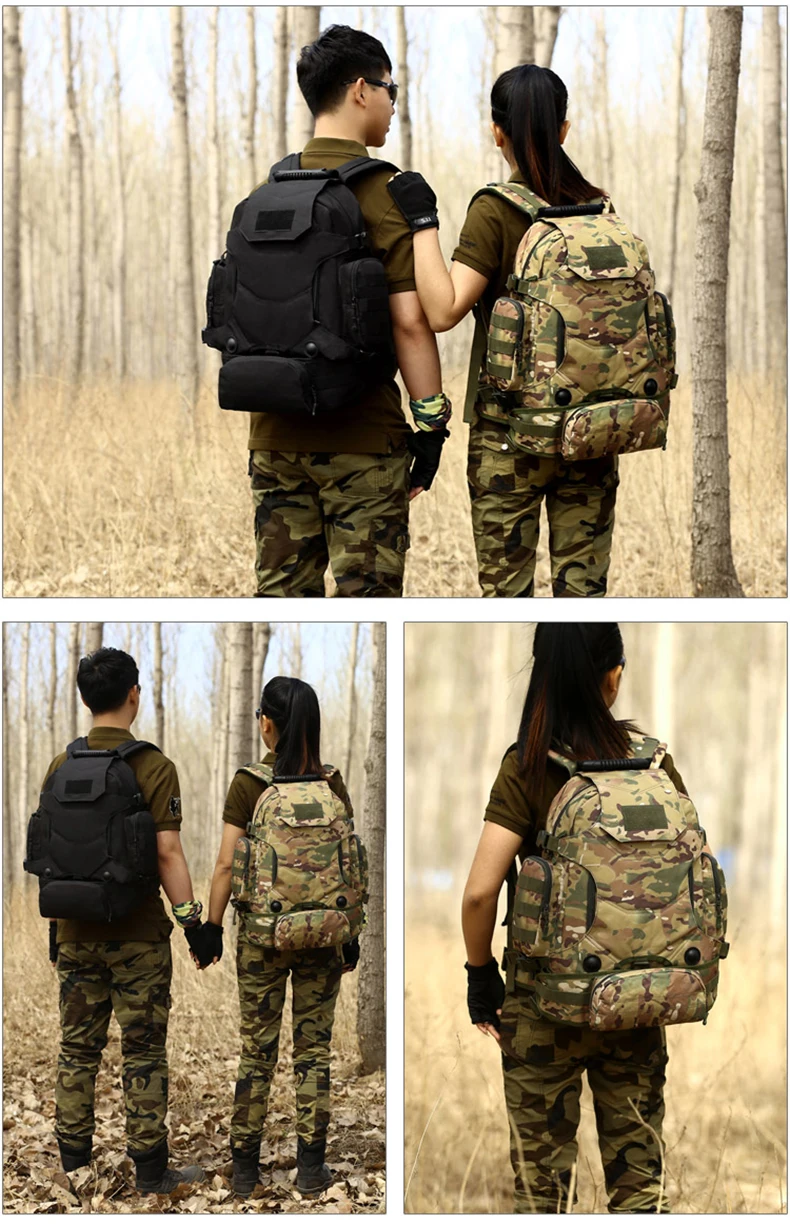 TACVASEN 40 л военный рюкзак, камуфляжные сумки для ноутбука, водонепроницаемый рюкзак для путешествий, армейский солдат, ранец, военные рюкзаки