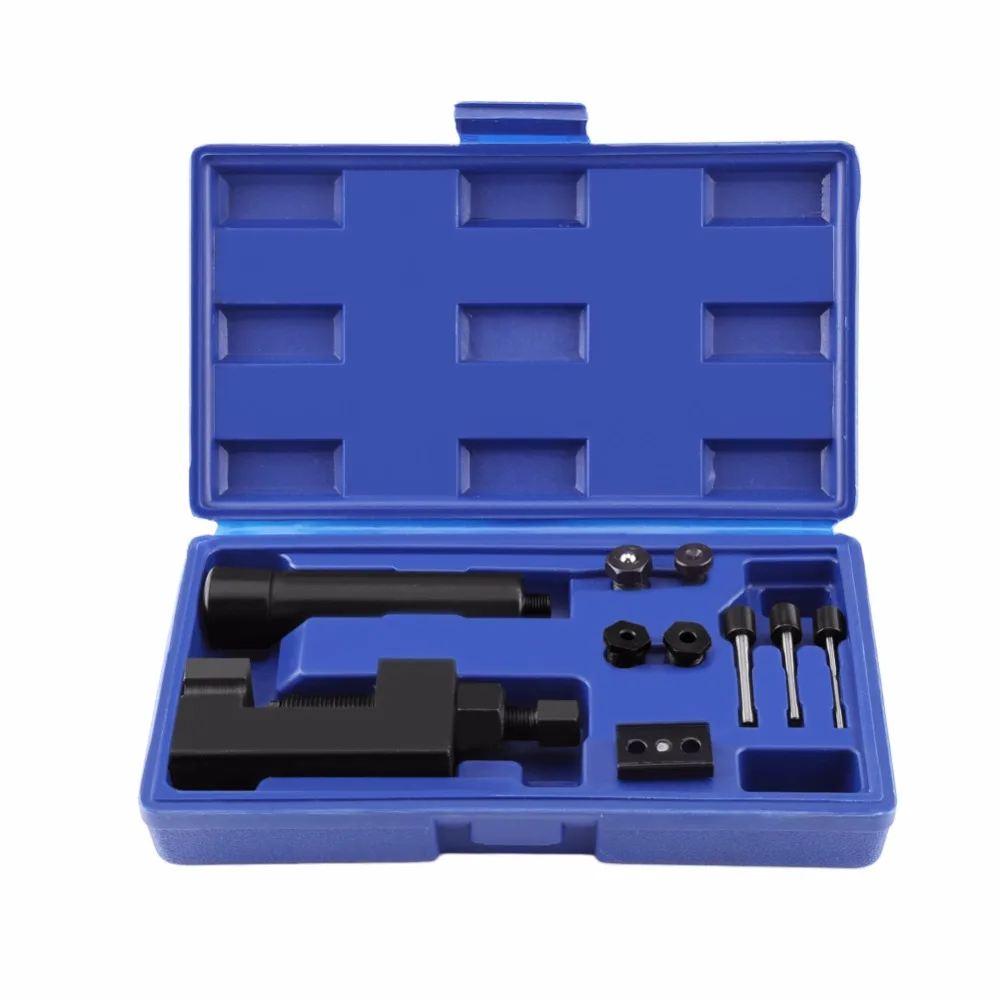 

Oversea ES ATV Motorcycle Bike Chain Breaker Cutter Riveting Tool Kit 520/525/530/630 Chain Breaker Riveting Kit