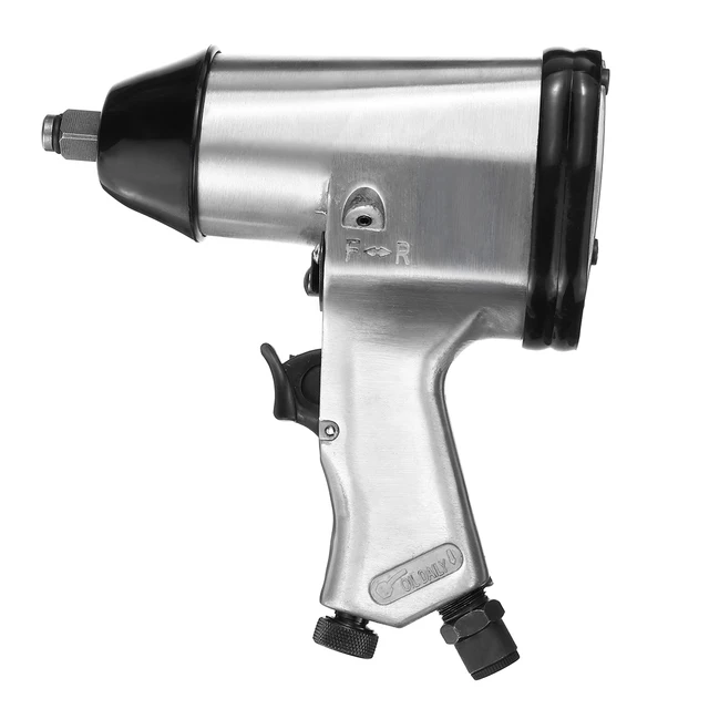 1/2″Drive Heavy Duty Pneumatic Air Impact Wrench Tool For Car Wheel Repairing Die Cast Aluminum High Torque Low Noise 4CFM@90PSI