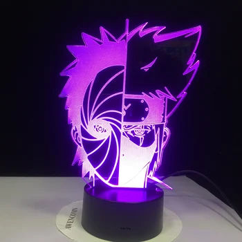 

Naruto 3D Illusion LED Lamp Colorful Touch Night Light Drop Shipping Cool Service So Good Lamp Cartoon Gift GX2892