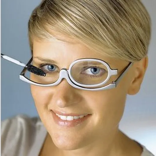 180 градусов вращающийся макияж очки для чтения Монокуляр для женщин и мужчин косметика очки диоптрий+ 1,50-+ 4,00 ридеры черный/синий YJ090