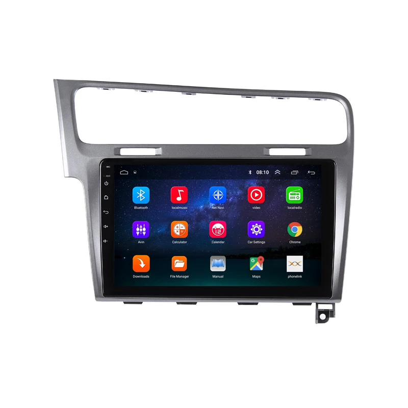 Perfect 10" 2.5D IPS Android 8.1 Car DVD Multimedia Player GPS For  Volkswagen VW Golf 7 2013 2014 2015 audio radio stereo navigaton 1