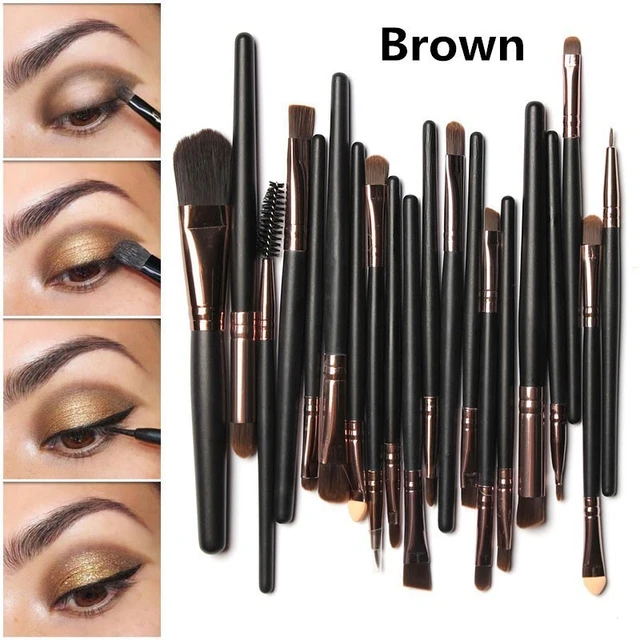 20Pcs MakeUp Brushes Set Powder Foundation Eyeshadow Eyeliner Lip Brush for Mac Makeup kit Sosmetic Tool - AliExpress