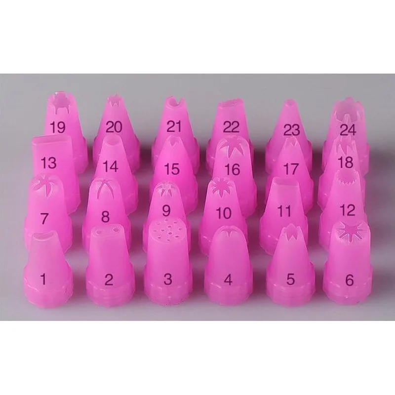 Plastic Icing Pastry Piping Nozzles Cake Decorating Tips Set Pen 24 Pcs Tools Russian DIY Rose In Baking From Plastic Icing Pastry Piping Nozzles Cake Decorating Tips Set Pen 24 Pcs Tools Russian DIY Rose In Baking From
