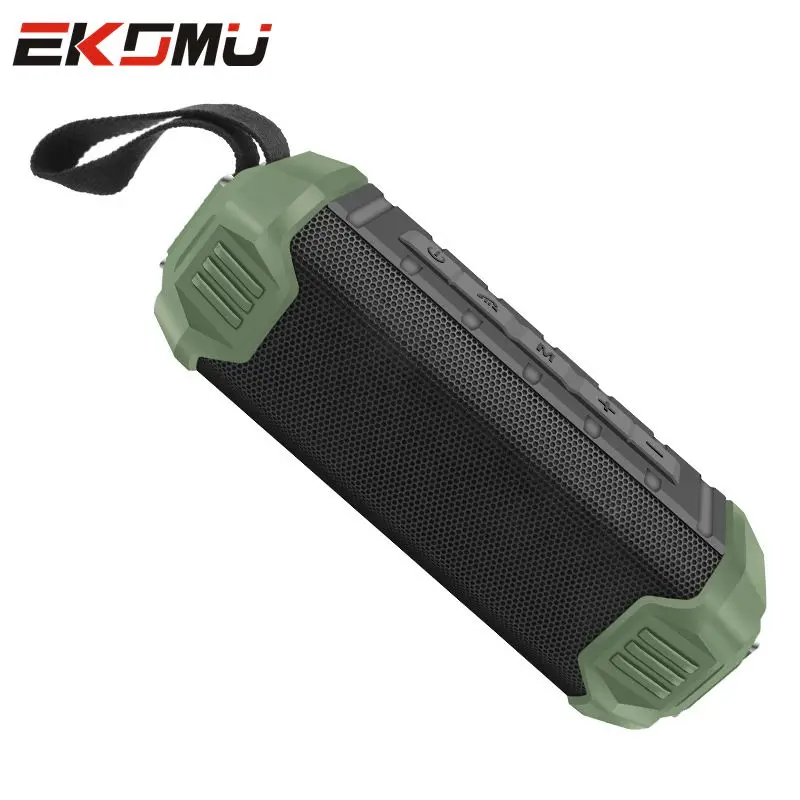 

EKOMU Bluetooth Speaker Waterproof Portable Speakers Wireless Powerful soundbar 8W Loudspeaker Box AUX Playtime 10hours IPX5