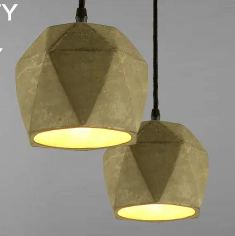 

Loft Style Creative Cement Droplight LED Pendant Light Fixtures Vintage Lamp For Dining Room Home Lighting Lustres De Sala