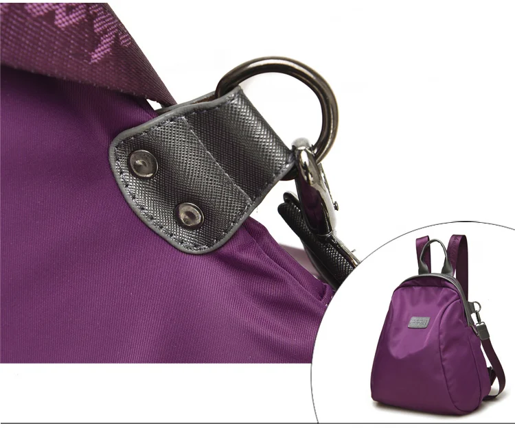 Женский рюкзак для школьников-подростков, винтажная стильная школьная сумка для девушек, водонепроницаемый нейлоновый рюкзак, женский рюкзак 16x28x36cm