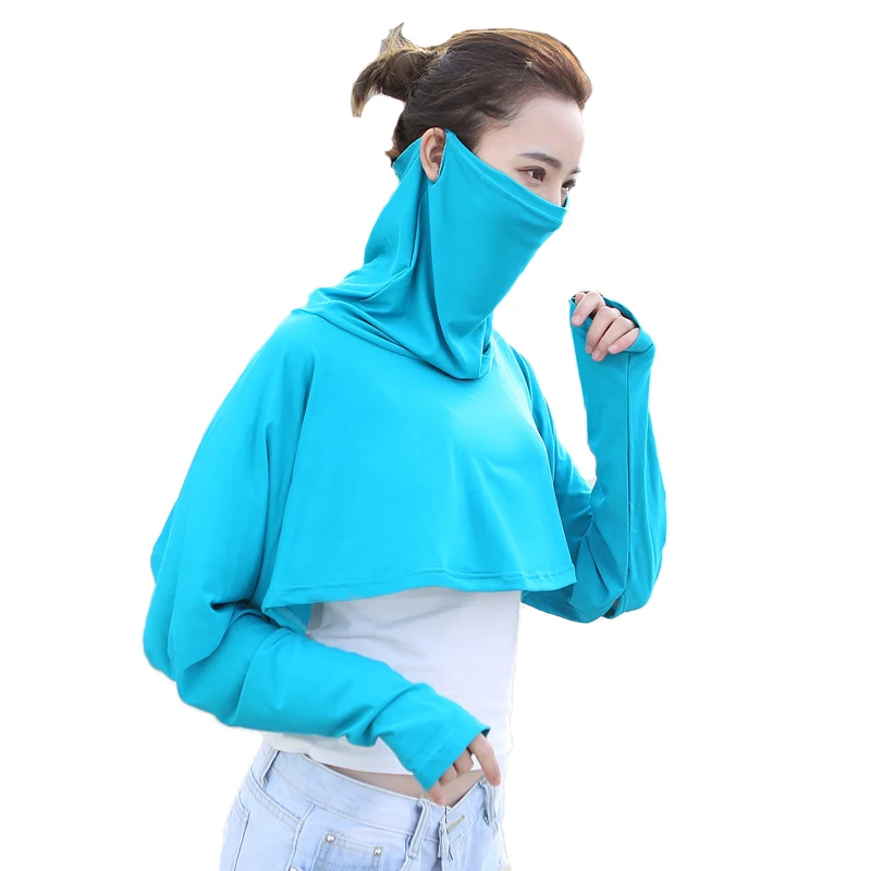 

Sunscreen Shawl Women T-shirt Summer Anti-UV Protection Neck Multi-functional Masks Holiday Leisure All-round Sunscreen Shawl