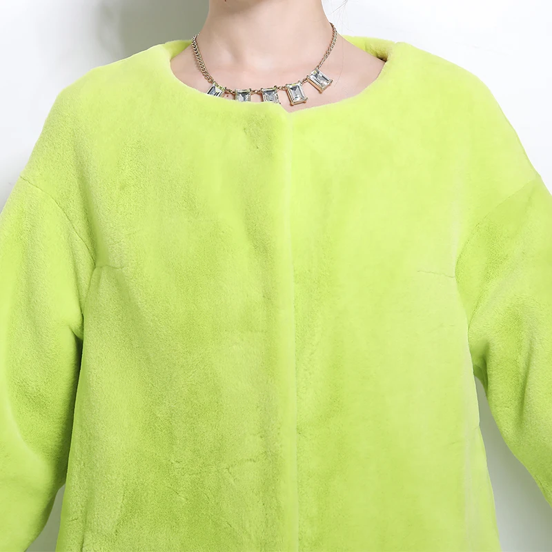 Nerazzurri Faux Fur Coat women drop shoulder thicken warm female fake sheared mink fur jackets plus size furry outwear 6xl 7xl