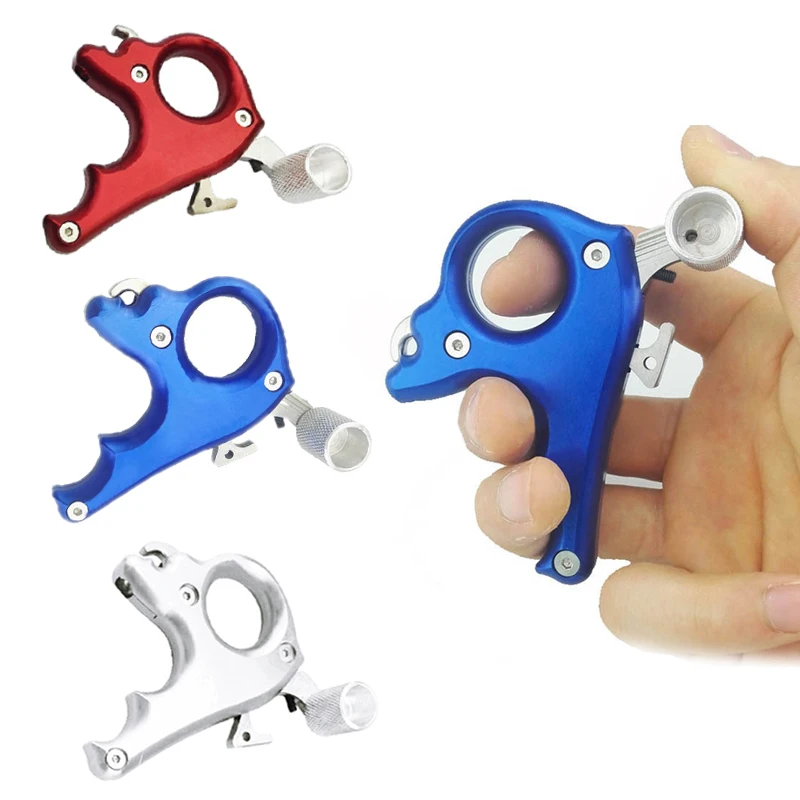 

High Quality Aluminium Archery Arrow Grip Release Aid 3 Finger WOLF Grip Caliper for Compound Bow Hunting//Shooting Archery Bow