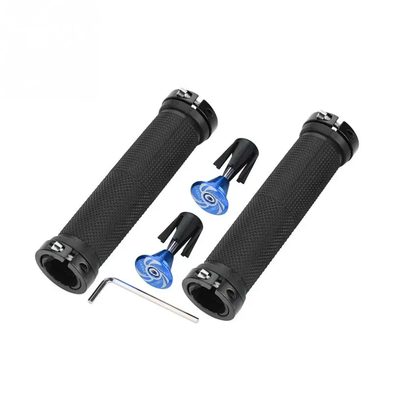 1 Pair Bicycle Handlebar Grips Rubber Mountain Road Bicycle Handlebar