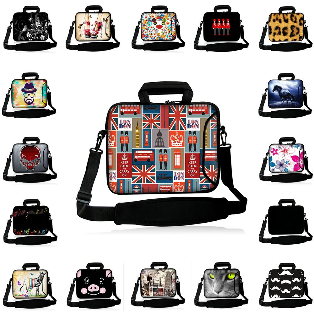 Viviration Customized Retails 2018 10 12 13 14 15 17 Laptop Messenger Handle Briefcase Notebook Computer Shoulder Strap Case Hot