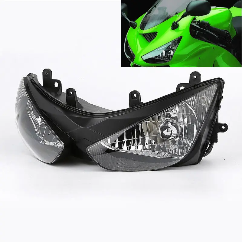 Motorcycle Front Headlight Headlamp Assembly For Kawasaki NINJA ZX6R ZX 6R ZX636 2005 2006 on