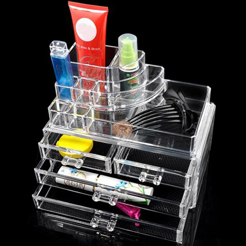 Buy Clear Storage Box Acrylic Cosmetic Organizer Case Jewellery Storage Makeup