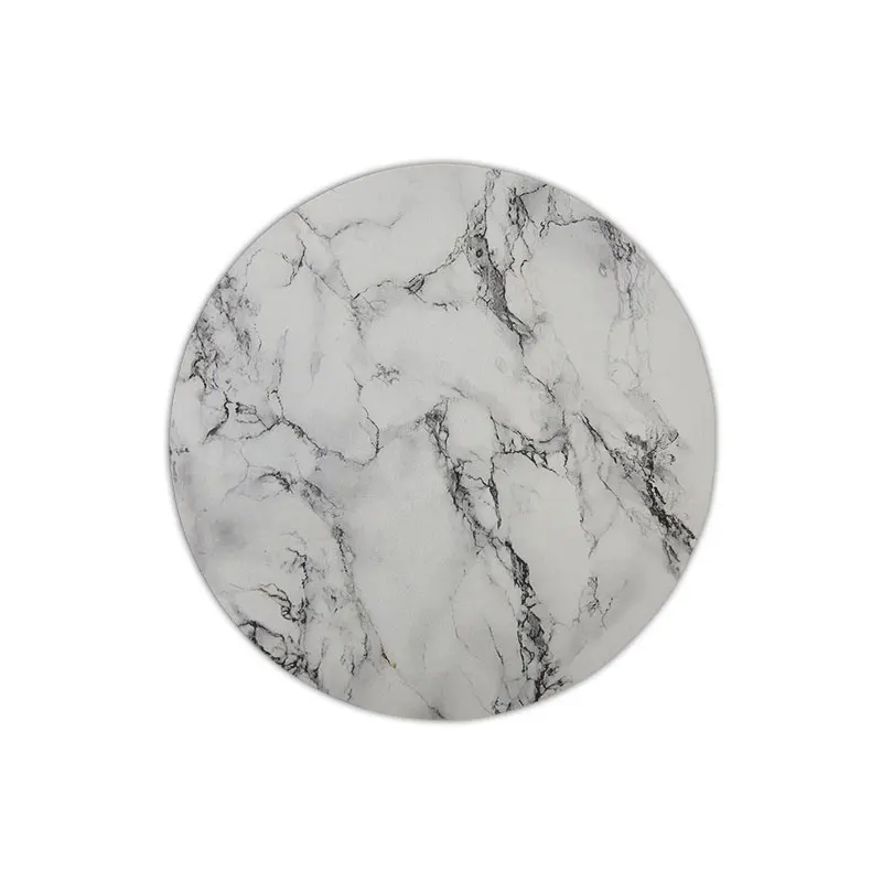 Black and white marble background Round Mouse pad Customized Non Slip Rubber Round Mouse pad Non Slip Rubber Mouse pad Gaming Mouse Pad (4)