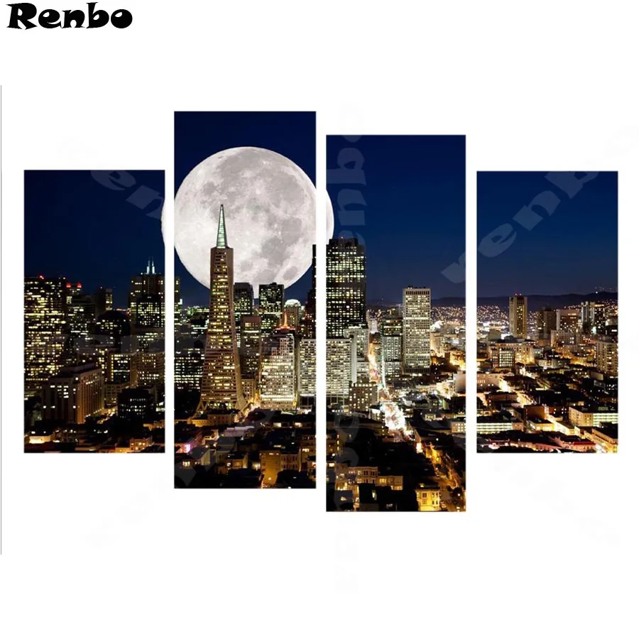 

Full Square Diamond 5D DIY Diamond Painting New York Night view diamond Embroidery Rhinestone Cross Stitch Mosaic Multi-pictures