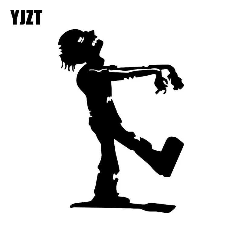 YJZT 9x13.3CM Halloween Decor Retro Walking ZOMBIE Silhouette Vinyl Decals Car-styling Car Sticker S8-1222 | Автомобили и