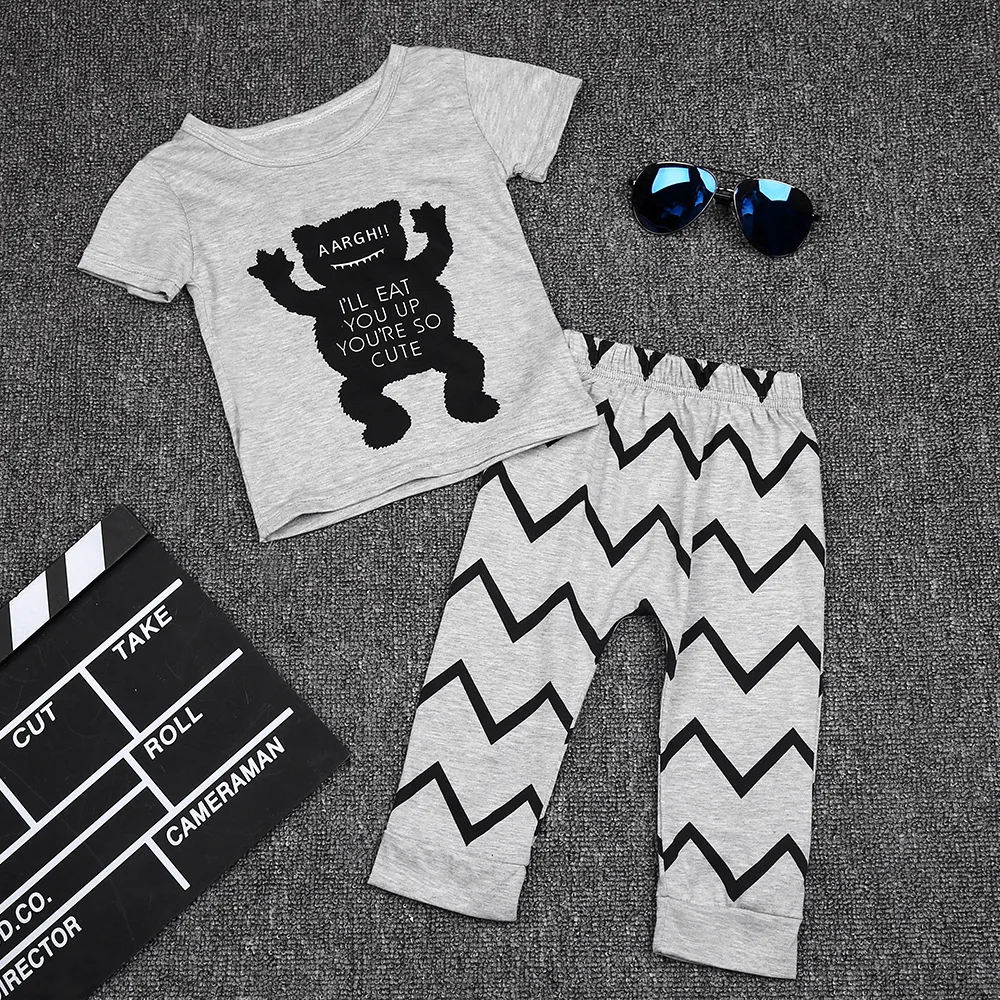 Summer Style Infant Clothes Baby Clothing Sets Boy Cotton Clothes