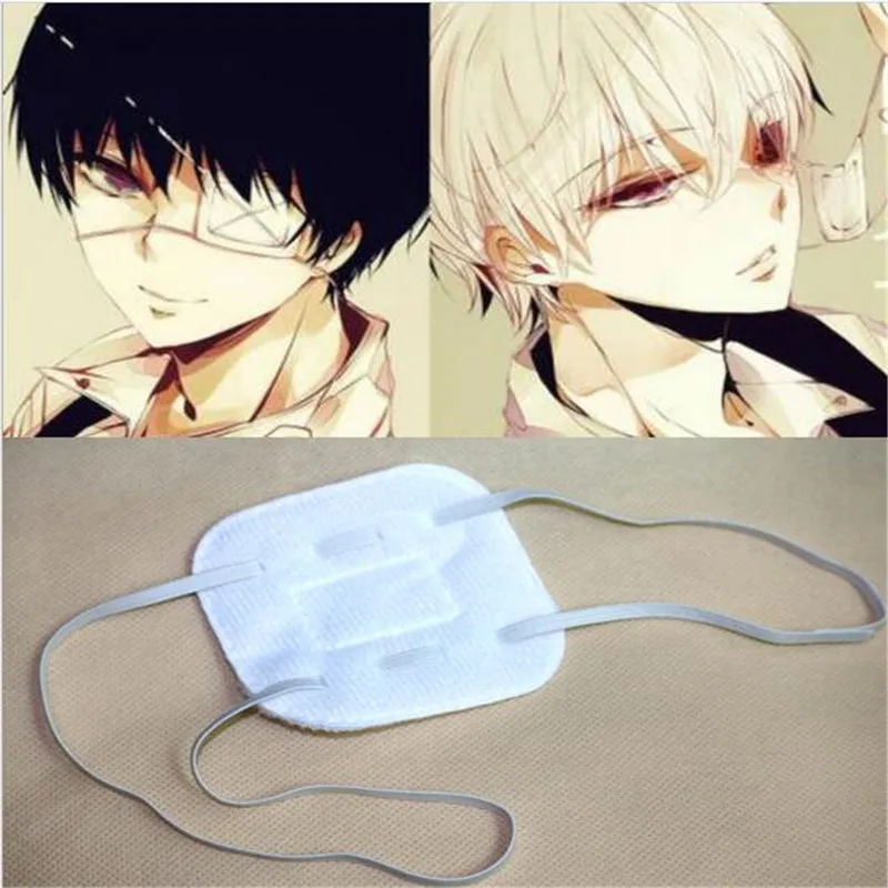 อะนิเมะTokyo Ghoul Kaneki Ken Adjustable Eye Patch Single Eyedชุดคอสเพล