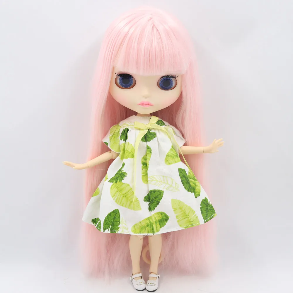 

ICY Nude Blyth Doll For Series No.280BL2352 Joint body Pink hair Carved lips Matte face