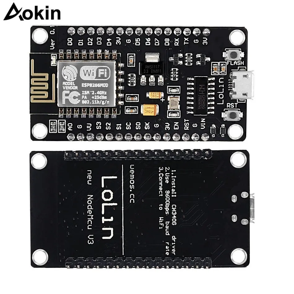 Беспроводной модуль Nodemcu V3 V2 Esp32 D1mini Lua Wifi макетная плата Esp8266 с антенной Pcb и Usb