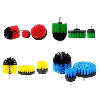 

3pcs Power Scrubber Brush Set For Bathroom Drill Scrubber Brush For Cleaning Cordless Drill Attachment Kit Power Scrub Brush