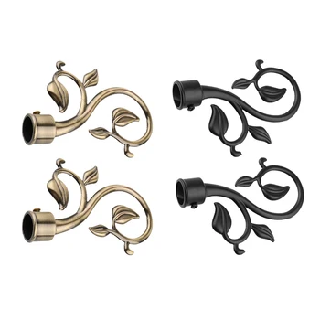 

1 Pair Curtain Decorative Pole/Rod Finials Ends Heads Caps Rod Kits