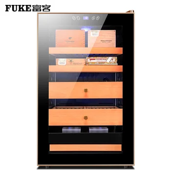 

Gold FK-68CA Electric Cigar Humidor Cabinet Freezer Adjustable Temperature and Humidity Cigar Cabinet Cigar Cooler Humidor