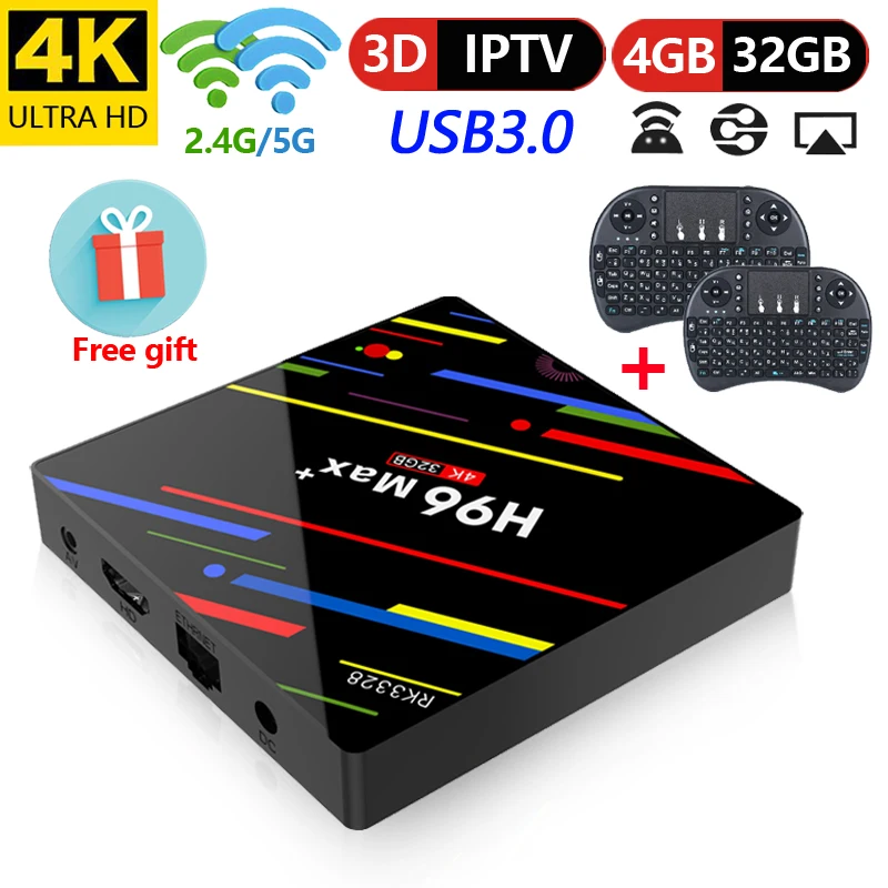 Original H96 Max Plus TV BOX Android 8.1 4/32G Smart 4K Quad Core Movie Set-top Box Original H96 Max Plus TV BOX Android 8.1 4/32G Smart 4K Quad Core Movie Set-top Box