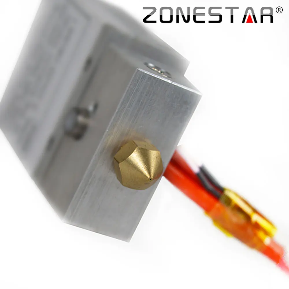 

ZONESTAR Mixed Color Hotend Dual Extruder 2-IN-1-OUT Hotend 12V 40W Heater 100K NTC B3960 Thermistor 1.75mm Filament