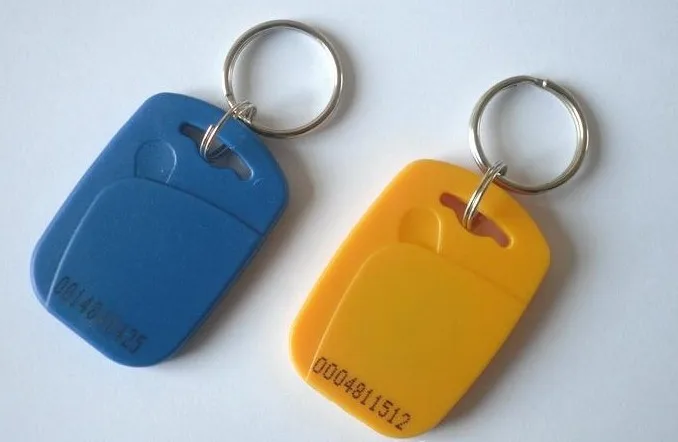 

Free ship by DHL,RF proximity  IC card key fob, 13.56M 1# tags, size:41X31X4.8 mm, shape card,keyfob tags ,muti-color,min:500pcs