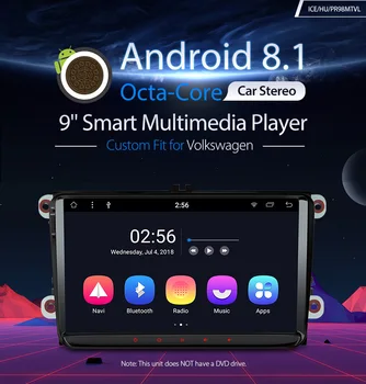 

9" Android 8.1 Octa Core Car Player Radio Multimedia GPS for vw Volkswagen Golf Plus Passat CC Touran Tiguan Sharan Skoda Seat
