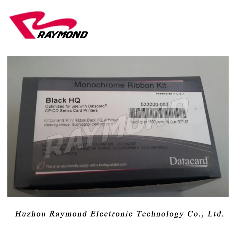 Original Datacard 533000 053 Black HQ Monochrome Ribbon Kit 1500 Prints