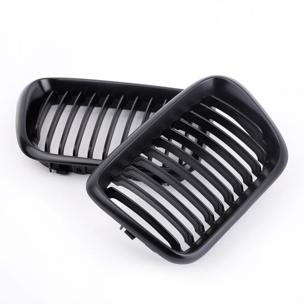 

KKmoon 2Pcs Matte Black Front Kidney Grille for BMW E36 3 Series 1997-1999 Racing Grills car styling