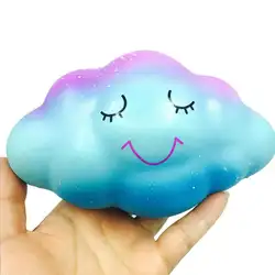 Jumbo замедлить рост Симпатичные 16 см Радуга облако крем Ароматические Squishy замедлить рост Squeeze игрушки телефон шарм декомпрессии игрушки Jan12