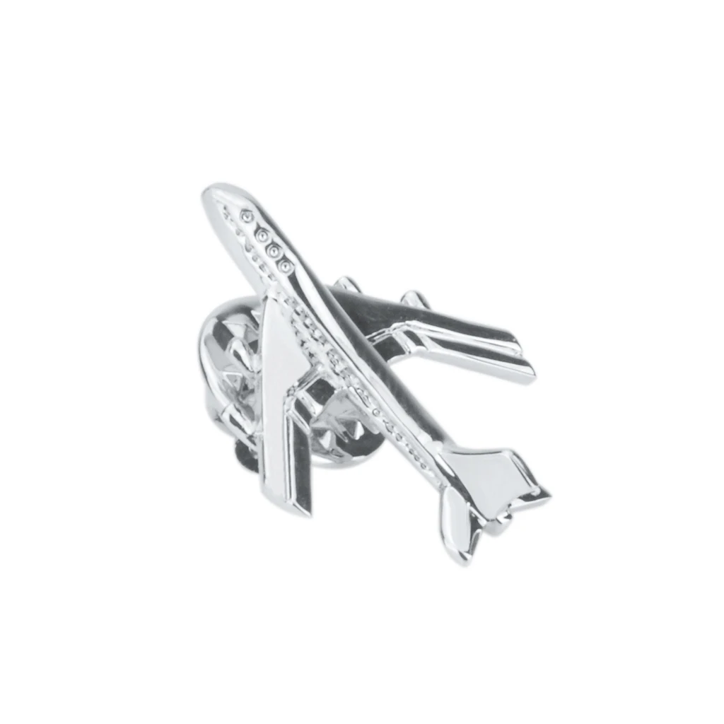 2 Piece 3D Camera Airplane Brooch Jewelry Men Women Suit Corsage Pin Collar Pin