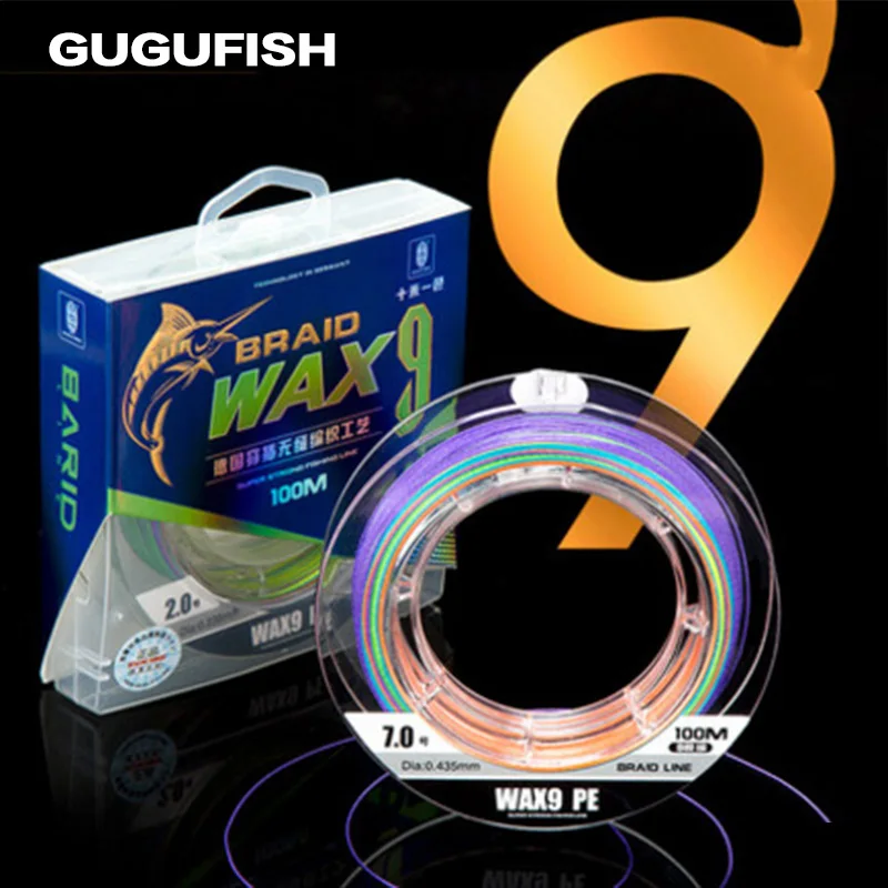 Рыболовная плетеная леска из ПЭ 9 нитей 500 м 10 80lb|strong line|fishing linebraided fishing line |