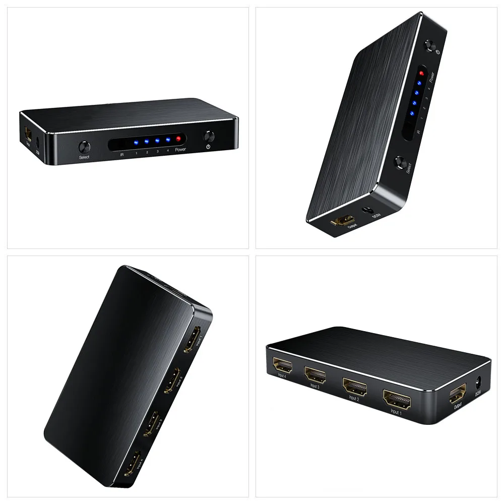 4 портовый HDMI 2 0 переключатель Aikexin 4x1 в 1 выход 3840X2160P/60 Гц HDCP 4K x 2K 1080P для XBOX 360 PS3