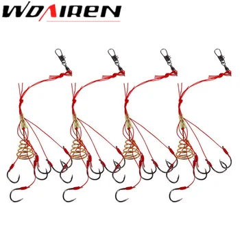 

4Pcs/lot High quality Explosion Capture off Carbon Steel Sharp Fishing hook explosion hook fishing tackle WD-131
