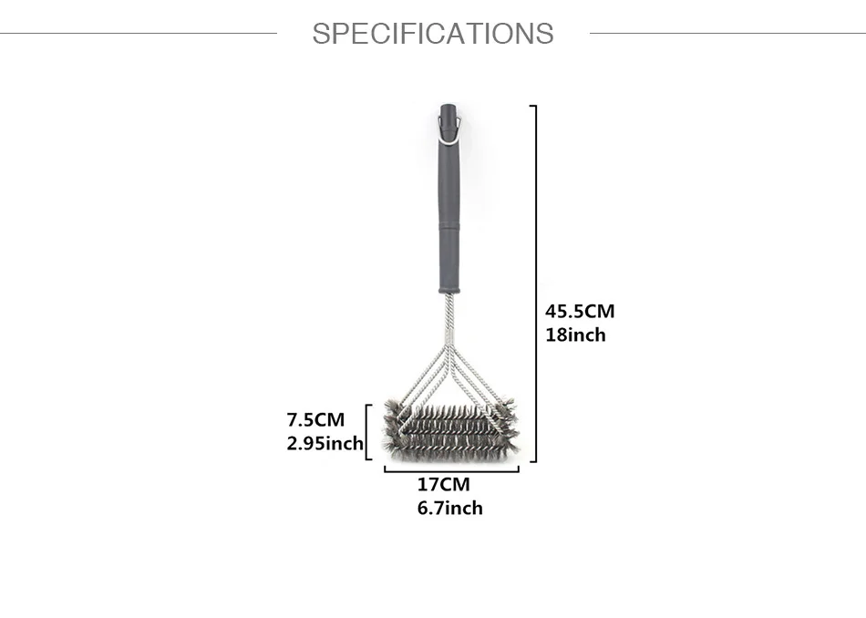 GT нержавеющая сталь принадлежности для шашлыков щетка для шашлычницы щетка для чистки гриля инструменты сад открытый пособия по кулинарии антипригарным провода КИС